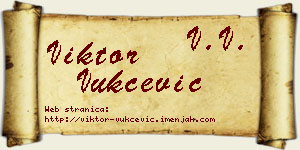 Viktor Vukčević vizit kartica